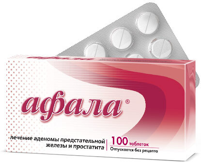 Tabletták az Afala prosztatitájából